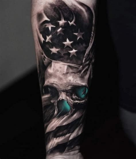 Bold Patriotic Skull Tattoos: A Symbol of National Pride